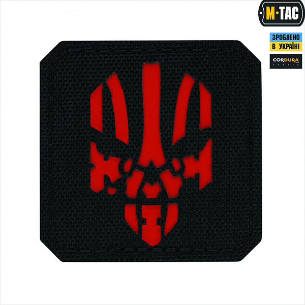 M-Tac нашивка Месник Laser Cut Black/Red
