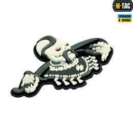 M-Tac нашивка Більше разу не вмирати 3D PVC Grey/White