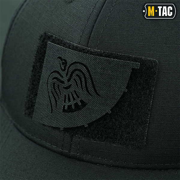 M-Tac нашивка Знам'я Ворона скрізна Laser Cut Black. Фото 3