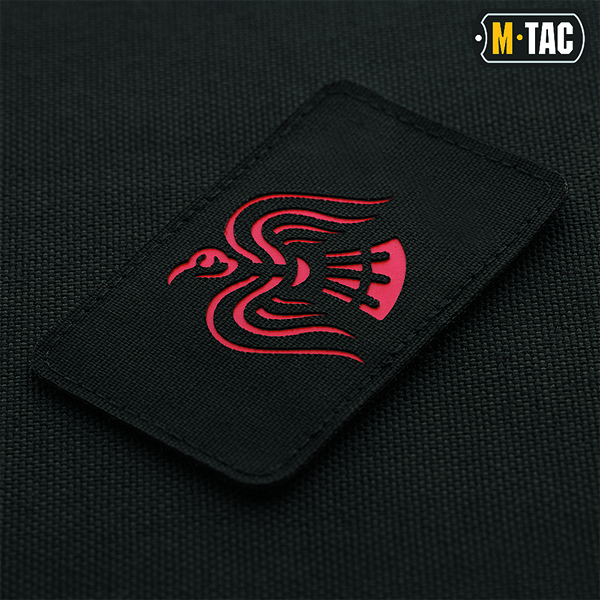 M-Tac нашивка Знам'я Ворона Laser Cut Black/Red. Фото 2