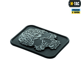 M-Tac нашивка Viking Skull PVC Black/Grey. Фото 2