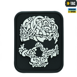 M-Tac нашивка Viking Skull PVC Black/White. Фото 2