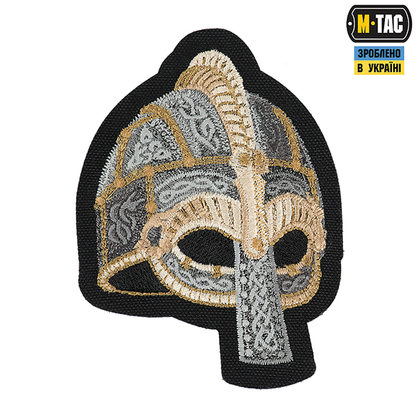 M-Tac нашивка Viking Helmet (вишивка) Black