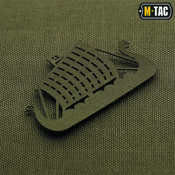 M-Tac нашивка Драккар скрізна Laser Cut Ranger Green. Фото 3