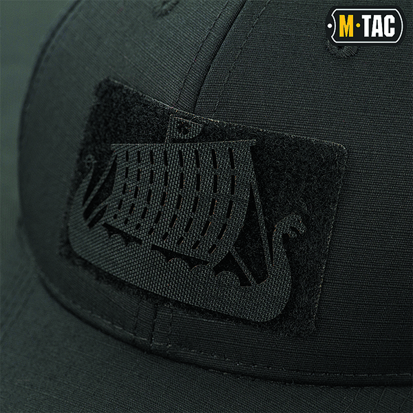 M-Tac нашивка Драккар скрізна Laser Cut Black. Фото 3