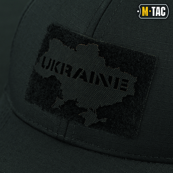 M-Tac нашивка Ukraine (контур) скрізна Laser Cut Black. Фото 2
