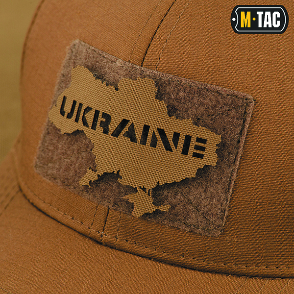M-Tac нашивка Ukraine (контур) скрізна Laser Cut Coyote. Фото 2