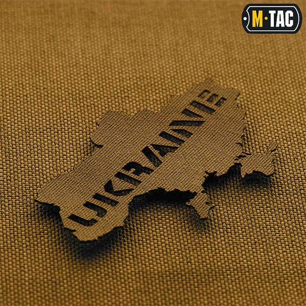 M-Tac нашивка Ukraine (контур) скрізна Laser Cut Coyote. Фото 3
