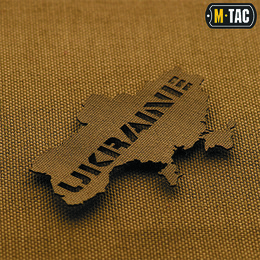 M-Tac нашивка Ukraine (контур) скрізна Laser Cut Coyote. Фото 3
