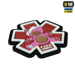 M-Tac нашивка Paramedic Медвідь (PVC) Pink/Brown/Black. Фото 2