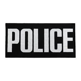 Нашивка на спину Police (30х15 см) чорна