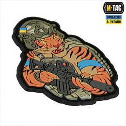M-Tac нашивка Тигр Блакитний скотч PVC MC. Фото 2