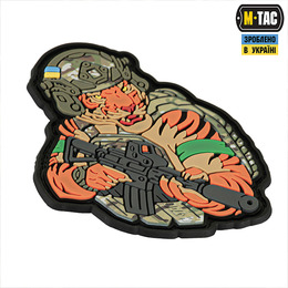 M-Tac нашивка Тигр Зелений скотч PVC MC. Фото 2