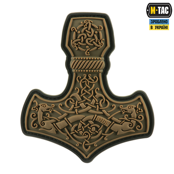 M-Tac нашивка Mjölnir Large PVC Coyote
