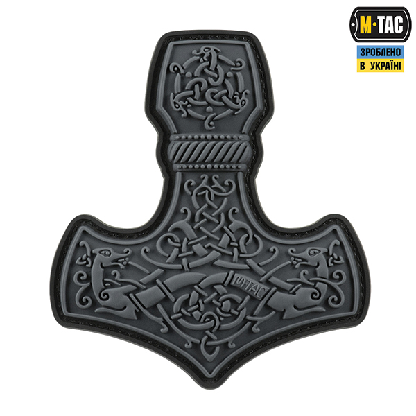  M-Tac нашивка Mjölnir Large PVC Grey