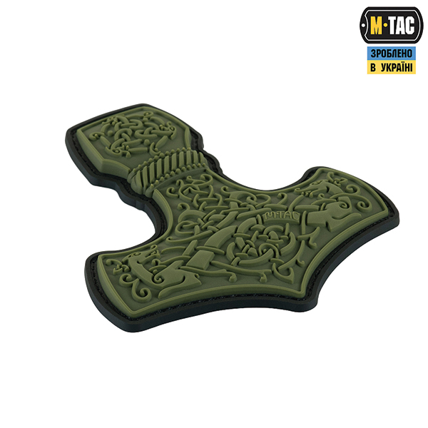 M-Tac нашивка Mjölnir Large PVC Olive. Фото 2