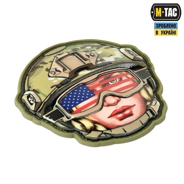 M-Tac нашивка Emoji USA girl №2. Фото 2