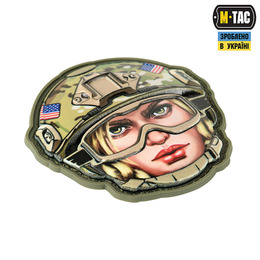 M-Tac нашивка Emoji USA girl №3