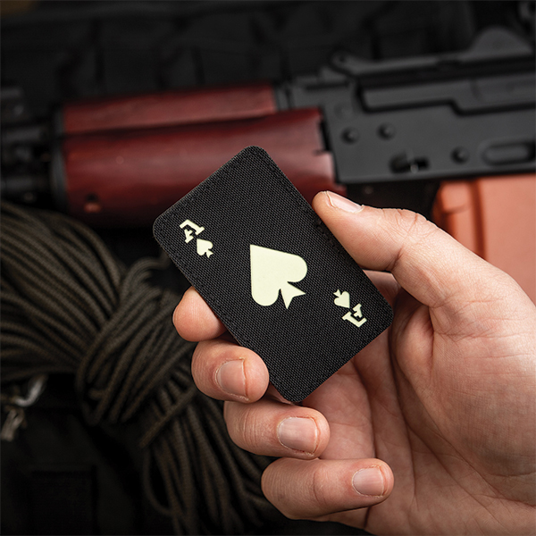M-Tac нашивка Ace of Spades Laser Cut Black/GID. Фото 5