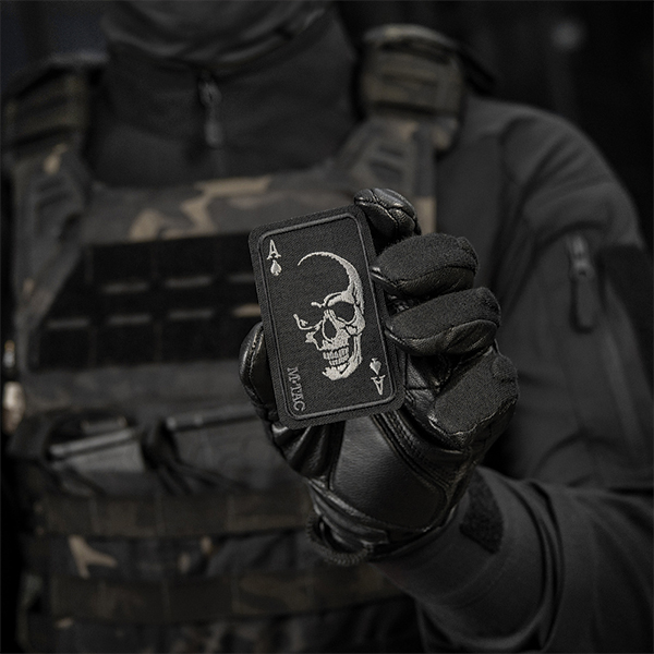 M-Tac нашивка Face of war (вишивка) Black. Фото 4