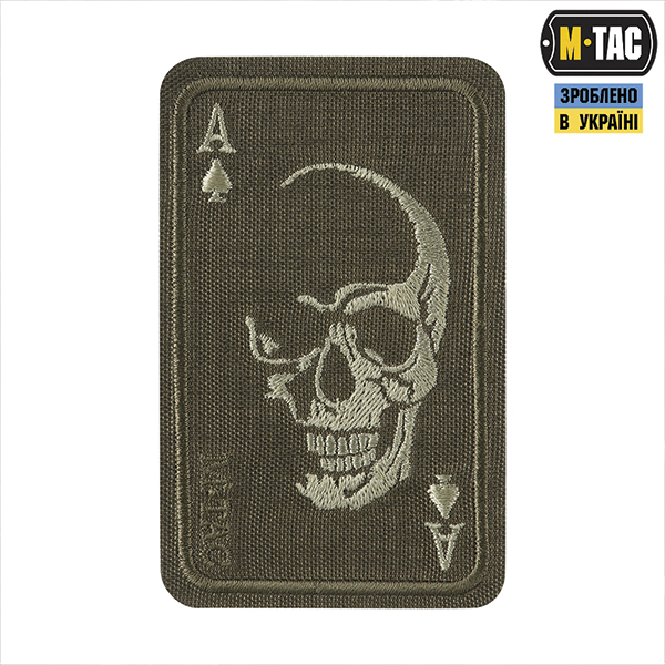 M-Tac нашивка Face of war (вишивка) Ranger Green