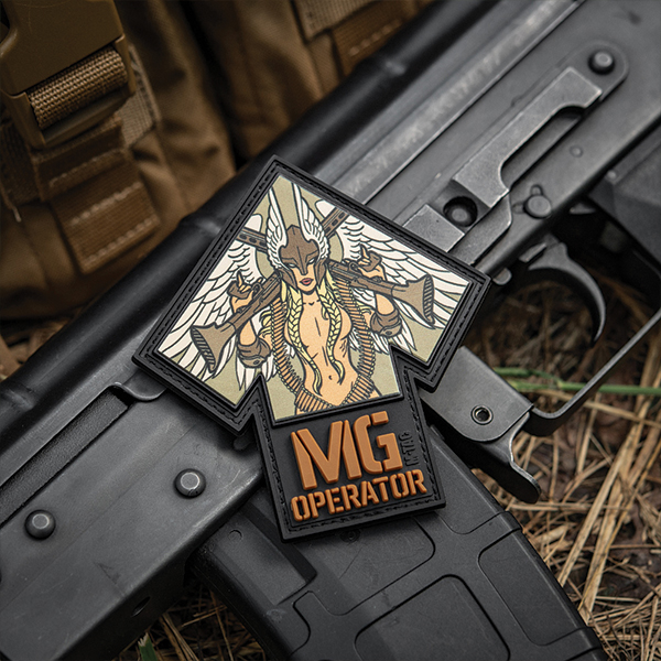 M-Tac нашивка MG Operator PVC друк Black/Coyote. Фото 3
