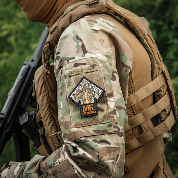 M-Tac нашивка MG Operator PVC друк Black/Coyote. Фото 4