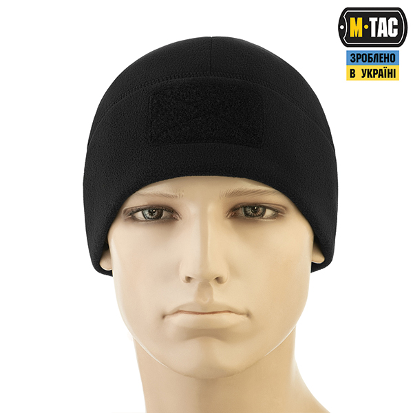 M-Tac шапка Watch Cap Elite фліс (320г/м2) з липучкою Black. Фото 2
