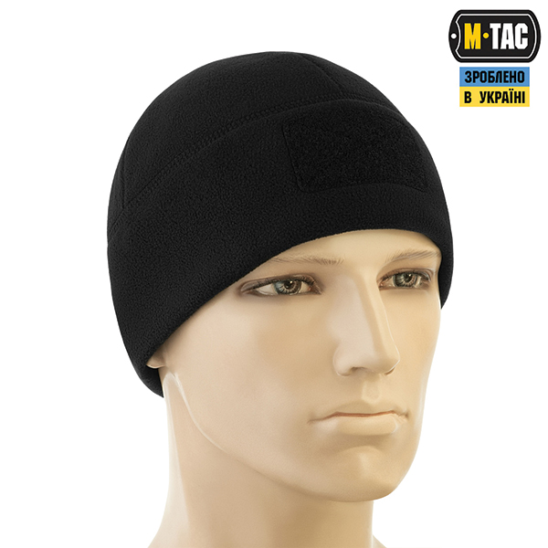 M-Tac шапка Watch Cap Elite фліс (320г/м2) з липучкою Black. Фото 3