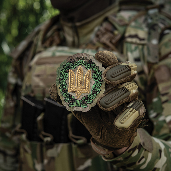 M-Tac нашивка Тризуб з дубовим вінком (вишивка) Multicam. Фото 3