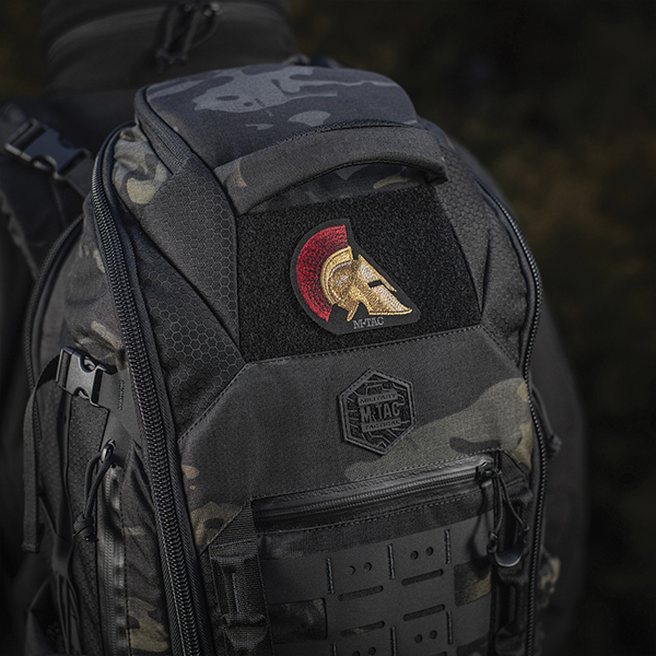 M-Tac нашивка Spartan Helmet (вишивка) Black. Фото 2