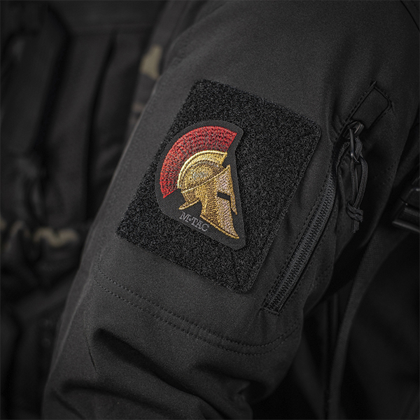 M-Tac нашивка Spartan Helmet (вишивка) Black. Фото 3