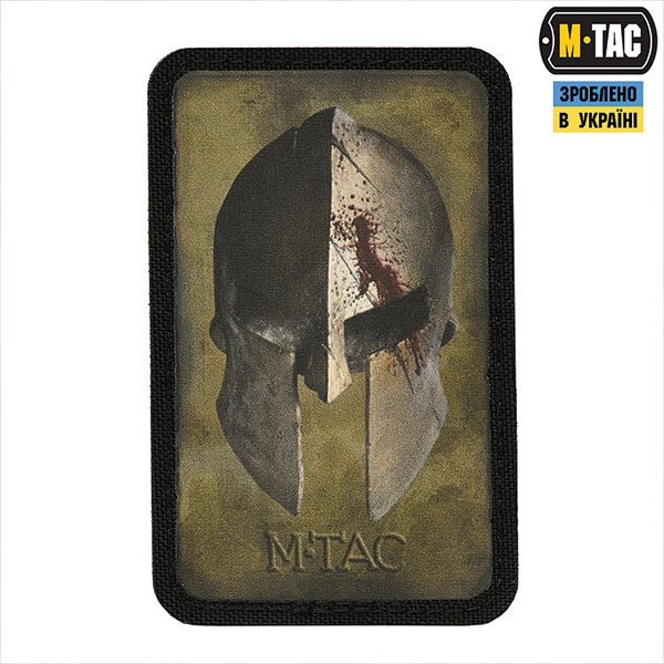M-Tac нашивка Spartan Helmet Ranger Green/Black
