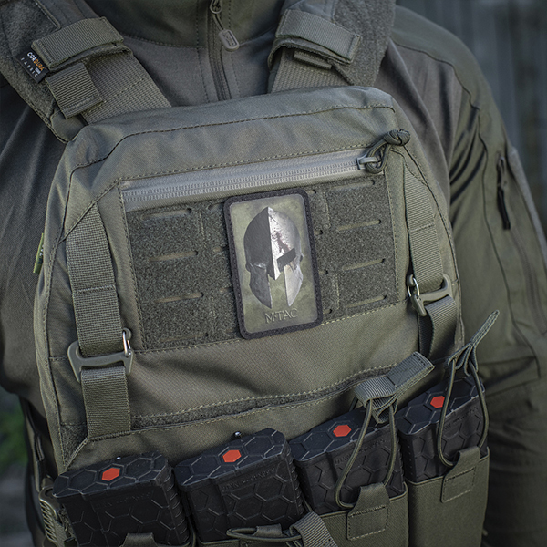 M-Tac нашивка Spartan Helmet Ranger Green/Black. Фото 2