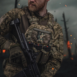 M-Tac нашивка Tactical girl №1 tattoo Тризуб PVC MM14