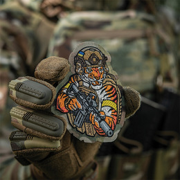 M-Tac нашивка Tiger (вишивка) Multicam/Coyote/Yellow. Фото 4