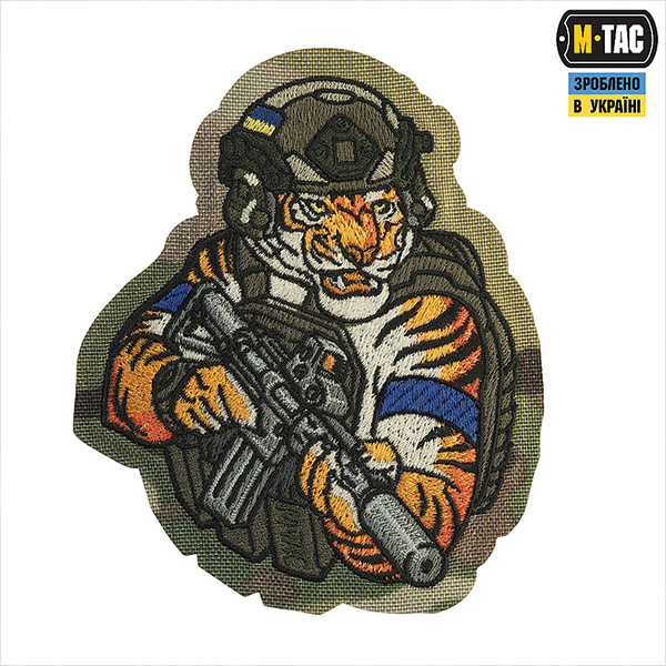 M-Tac нашивка Tiger (вишивка) Multicam/RG/Blue