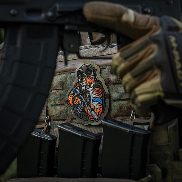 M-Tac нашивка Tiger (вишивка) Multicam/RG/Blue. Фото 3