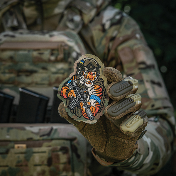 M-Tac нашивка Tiger (вишивка) Multicam/RG/Blue. Фото 4