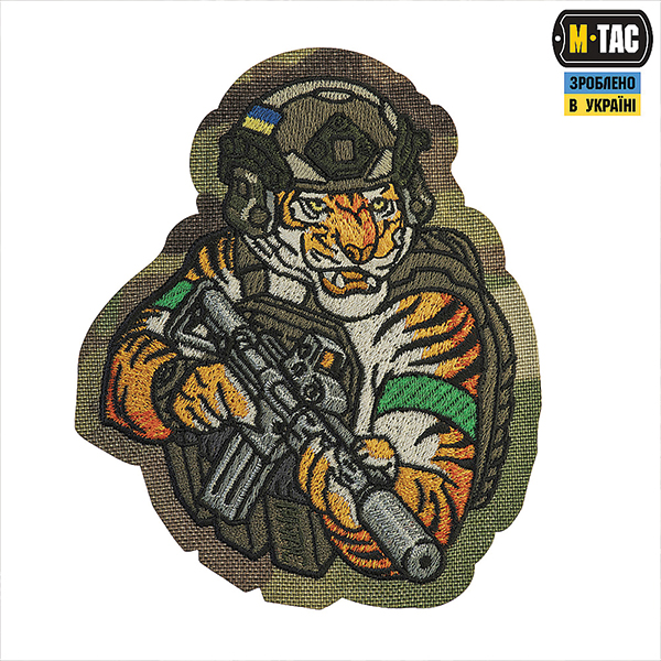 M-Tac нашивка Tiger (вишивка) Multicam/RG/Green