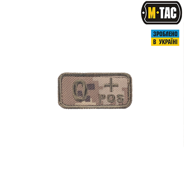 M-Tac нашивка група крові O+ Pos MM14