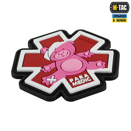 M-Tac нашивка Paramedic Медвідь (PVC) Pink/Black