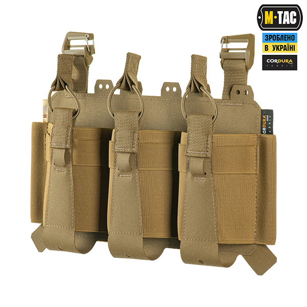 M-Tac передня панель для плитоноски Cuirass QRS на три магазина Coyote