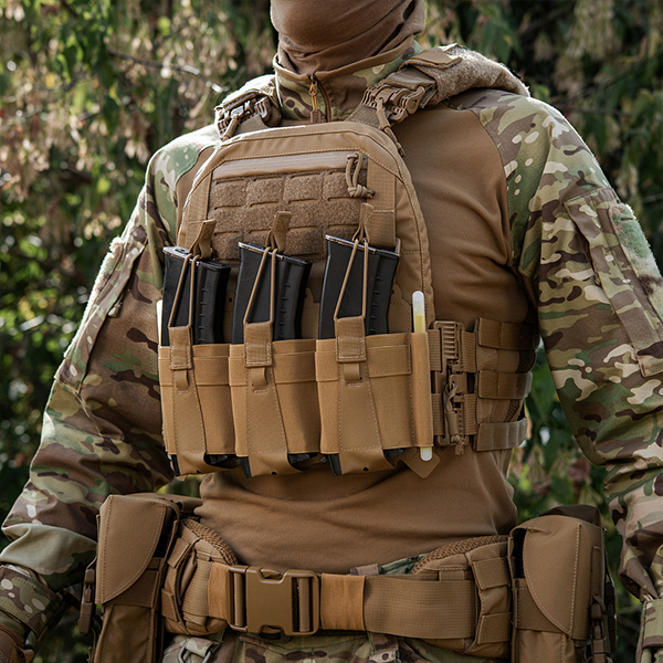 M-Tac передня панель для плитоноски Cuirass QRS на три магазина Coyote. Фото 10