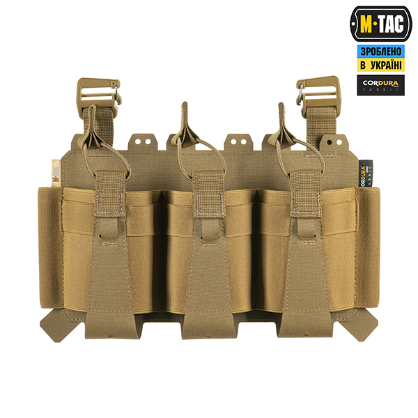 M-Tac передня панель для плитоноски Cuirass QRS на три магазина Coyote. Фото 2