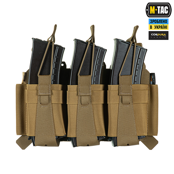 M-Tac передня панель для плитоноски Cuirass QRS на три магазина Coyote. Фото 4