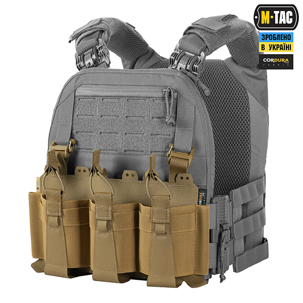 M-Tac передня панель для плитоноски Cuirass QRS на три магазина Coyote. Фото 5