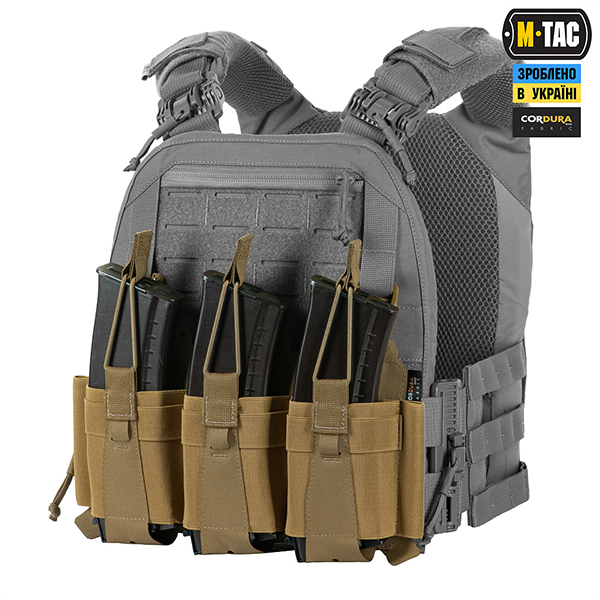 M-Tac передня панель для плитоноски Cuirass QRS на три магазина Coyote. Фото 6