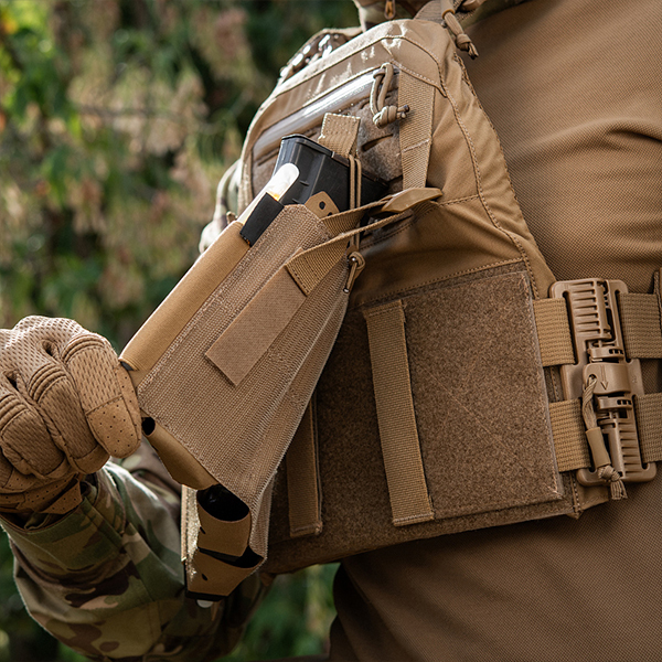 M-Tac передня панель для плитоноски Cuirass QRS на три магазина Coyote. Фото 8