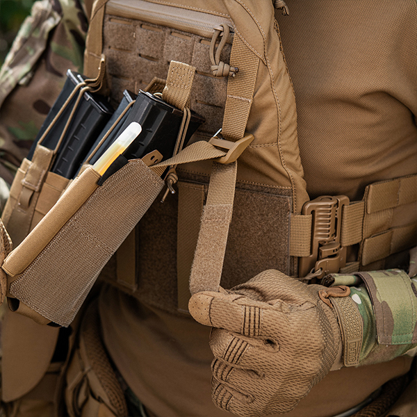 M-Tac передня панель для плитоноски Cuirass QRS на три магазина Coyote. Фото 9